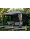 MARSALA Pavillon i aluminium og stål H294 x B483 x D363 cm - Antracit
