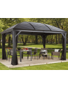 MORENO Pavillon i aluminium og stål H283 x B423 x D298 cm - Antracit