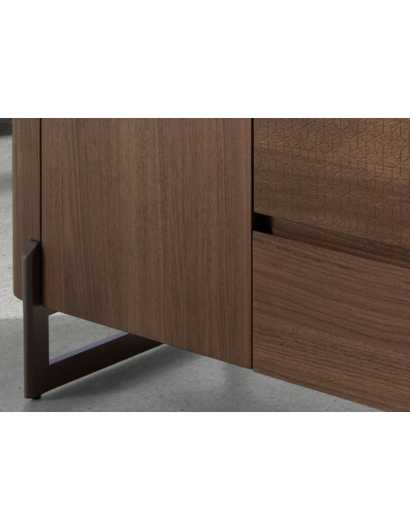 skænk sideboard skuffer træ valnød moderne