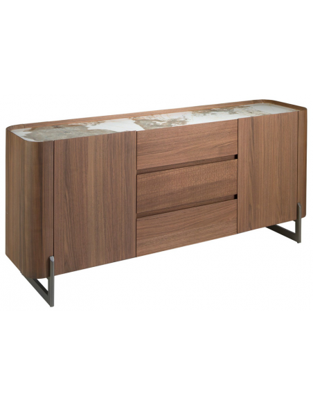 skænk sideboard skuffer træ valnød moderne