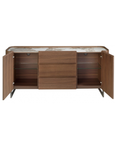 skænk sideboard skuffer træ valnød moderne 2