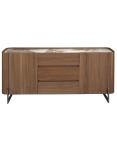 skænk sideboard skuffer træ valnød moderne