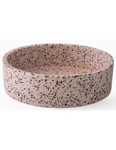rund håndvask terrazzo beton betonvask vask bordmonteret bordplade