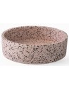 EOS Bordmonteret rund håndvask i terrazzo Ø38,2 cm - Pink terrazzo