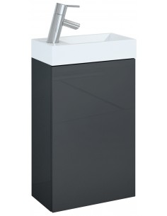 komplet badmiljø gæstetoilet væg underskab med vask håndvask badeværelse