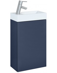 komplet badmiljø gæstetoilet væg underskab med vask håndvask badeværelse