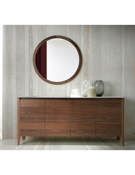 skænk sideboard skuffer træ valnød moderne