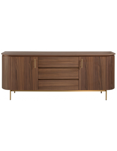 skænk sideboard skuffer træ valnød moderne