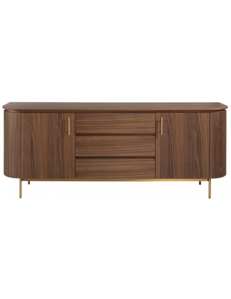 skænk sideboard skuffer træ valnød moderne