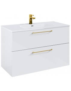 komplet badmiljø væg underskab med vask håndvask badeværelse