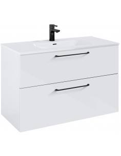 komplet badmiljø væg underskab med vask håndvask badeværelse