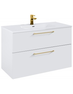 komplet badmiljø væg underskab med vask håndvask badeværelse