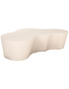 URBAN BLOOM Organisk sofabord i fiberakryl og beton 150 x 92 cm - Sandstenshvid