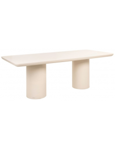 spisebord 230 aflangt beige