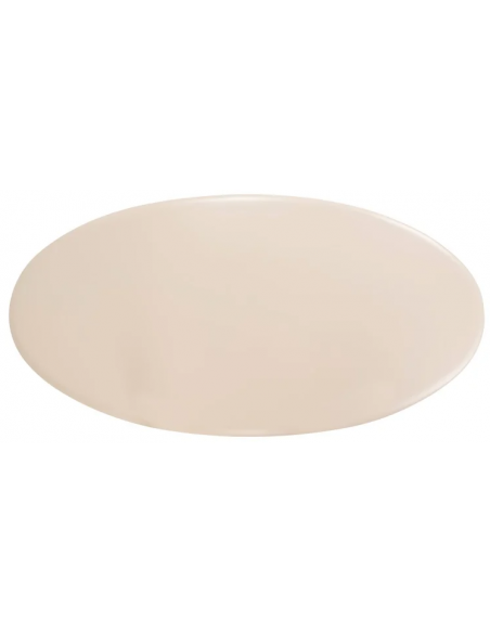 ovalt spisebord 220 beige