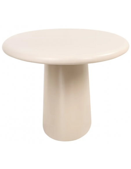 ovalt spisebord 220 beige