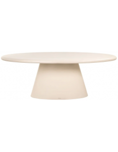 ovalt spisebord 220 beige 2