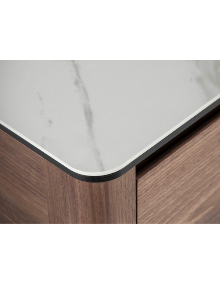 tvbord tv bord skuffer træ valnød moderne