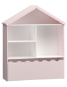 Reol til børneværelset i MDF H114 x B91 x D30 cm - Hvid/Rosa