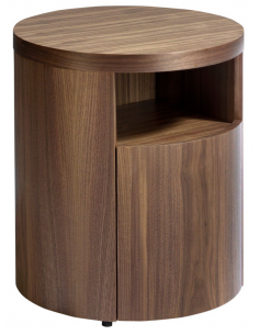 sengebord natbord træ skuffe opbevaring soveværelse valnød moderne