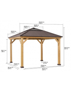pergola træ pavillon havepavillon pavillion terrasseoverdækning terrasse overdækning 2