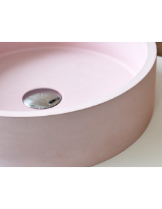 rund håndvask beton betonvask vask bordmonteret bordplade 2