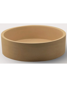 rund håndvask beton betonvask vask bordmonteret bordplade