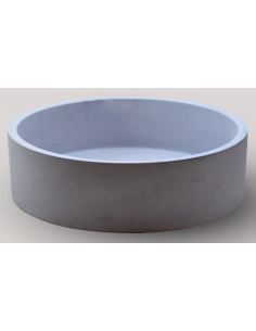 rund håndvask beton betonvask vask bordmonteret bordplade