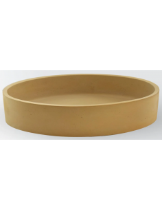 oval håndvask beton betonvask vask bordmonteret bordplade