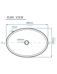 oval håndvask beton betonvask vask bordmonteret bordplade 2