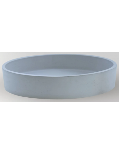 oval håndvask beton betonvask vask bordmonteret bordplade