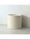 ARES Bordmonteret rund håndvask i beton Ø38 cm - Cremehvid