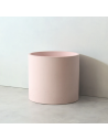 ARES Bordmonteret rund håndvask i beton Ø38 cm - Pink
