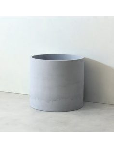 rund håndvask beton betonvask vask bordmonteret bordplade