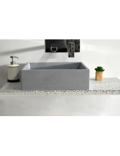 håndvask beton betonvask vask bordmonteret bordplade 2