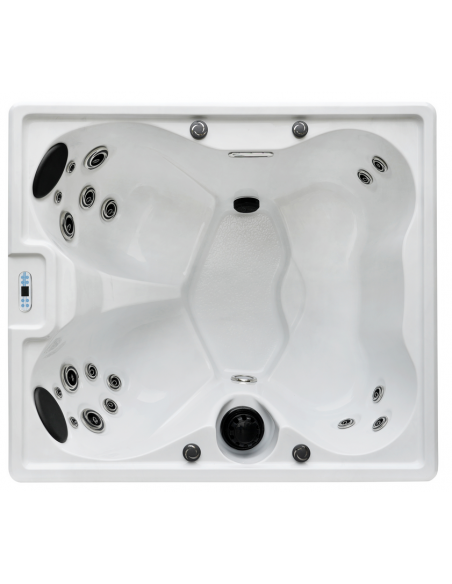 udendørs spa 4 personer udendørsspa spabad udendørs terrasse led bobler lys tilbud massage whirlpool boblebad