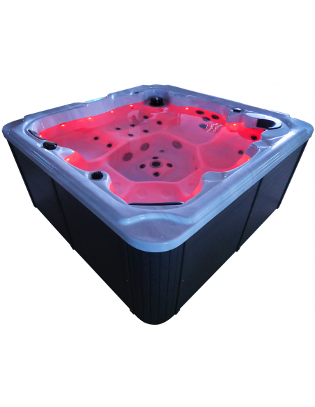 udendørs spa 5 personer udendørsspa spabad udendørs terrasse led bobler lys tilbud massage whirlpool boblebad