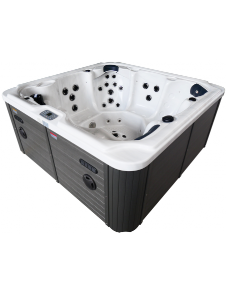 udendørs spa 6 personer udendørsspa spabad udendørs terrasse led bobler lys tilbud massage whirlpool boblebad