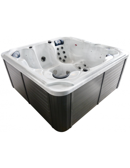 udendørs spa 6 personer udendørsspa spabad udendørs terrasse led bobler lys tilbud massage whirlpool boblebad