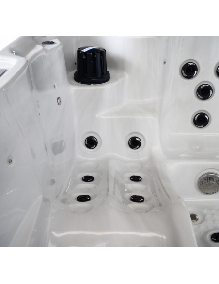udendørs spa 5 personer udendørsspa spabad udendørs terrasse led bobler lys tilbud massage whirlpool boblebad