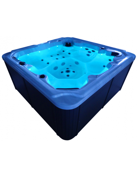 udendørs spa 5 personer udendørsspa spabad udendørs terrasse led bobler lys tilbud massage whirlpool boblebad