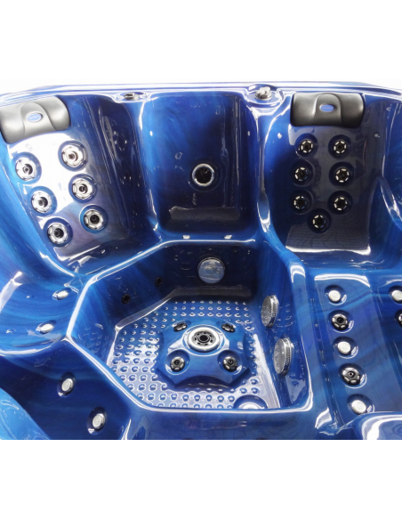 udendørs spa 5 personer udendørsspa spabad udendørs terrasse led bobler lys tilbud massage whirlpool boblebad