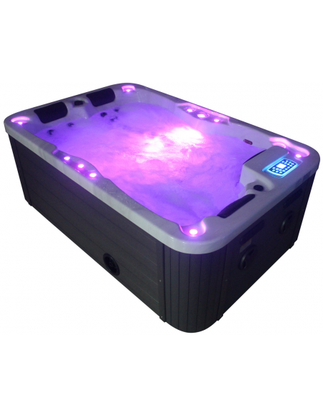 udendørs spa 3 personer udendørsspa spabad udendørs terrasse led bobler lys tilbud massage whirlpool boblebad