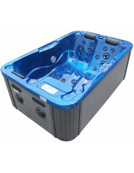 udendørs spa 3 personer udendørsspa spabad udendørs terrasse led bobler lys tilbud massage whirlpool boblebad