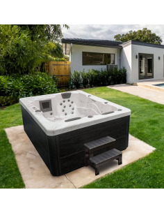 udendørs spa udendørsspa spabad udendørs terrasse led bobler lys tilbud massage whirlpool boblebad