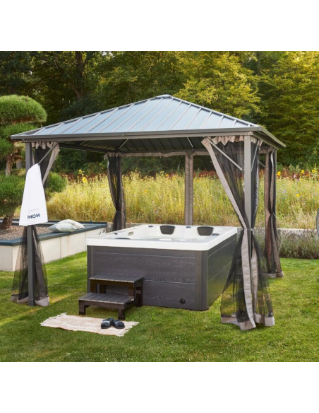 udendørs spa udendørsspa spabad udendørs terrasse led bobler lys tilbud massage whirlpool boblebad