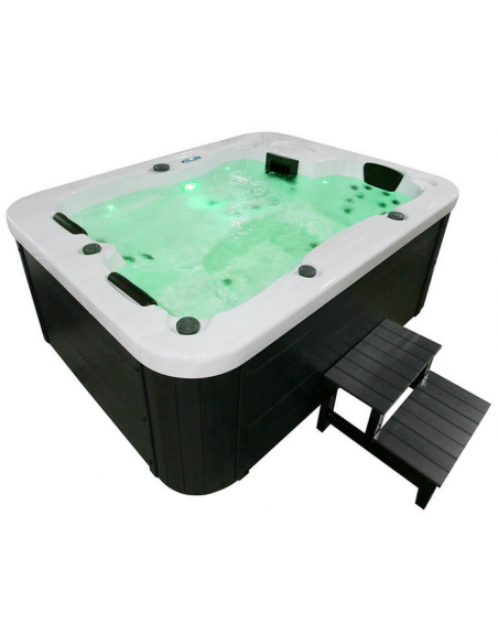 udendørs spa udendørsspa spabad udendørs terrasse led bobler lys tilbud massage whirlpool boblebad