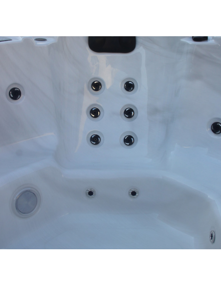 udendørs spa 5 personer udendørsspa spabad udendørs terrasse led bobler lys tilbud massage whirlpool boblebad