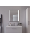 Norline spejl med lys 70 x 60 cm 12W LED - Sort