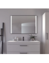 Norline spejl med lys 70 x 100 cm 12W LED - Sort